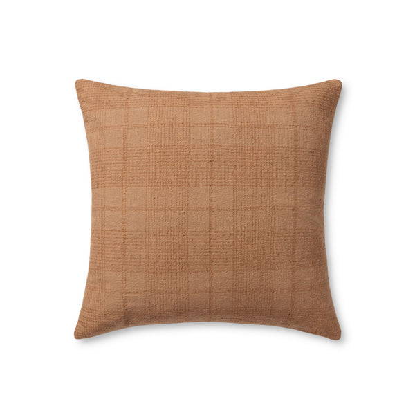 Amber Lewis x Loloi Eureka Carmel 22'' x 22'' Cover w/Poly Pillow