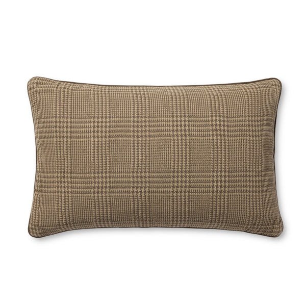 Amber Lewis x Loloi Navarro Brown 13'' x 21'' Cover w/Poly Pillow