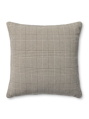 Amber Lewis x Loloi Navarro Grey 22'' x 22'' Cover w/Poly Pillow