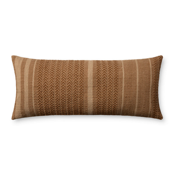 Amber Lewis x Loloi Blair Brown 13'' x 35'' Cover w/Poly Pillow