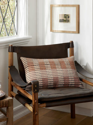 Amber Lewis x Loloi PAL0010 Ivory / Brown 13" x 21" Cover w/Poly Pillow