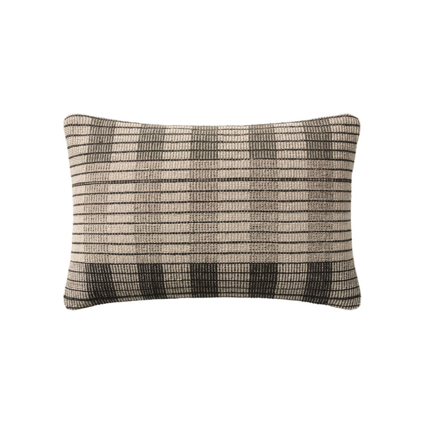 Amber Lewis x Loloi PAL0011 Ivory / Black 13" x 21" Cover Only Pillow