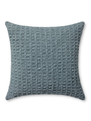 Amber Lewis x Loloi Alinah Blue 22'' x 22'' Cover w/Poly Pillow