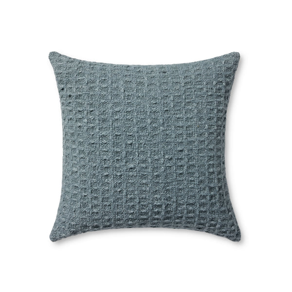 Amber Lewis x Loloi Alinah Blue 22'' x 22'' Cover w/Poly Pillow