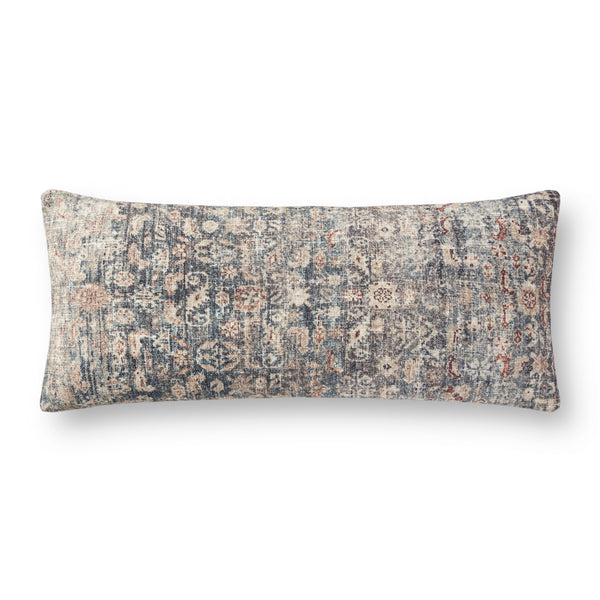 Amber Lewis x Loloi PAL0012 Denim / Natural 13" x 35" Cover Only Pillow