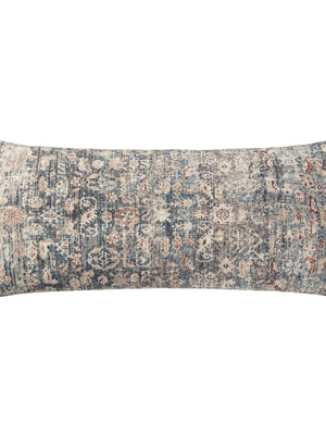 Amber Lewis x Loloi PAL0012 Denim / Natural 13" x 35" Cover w/Poly Pillow