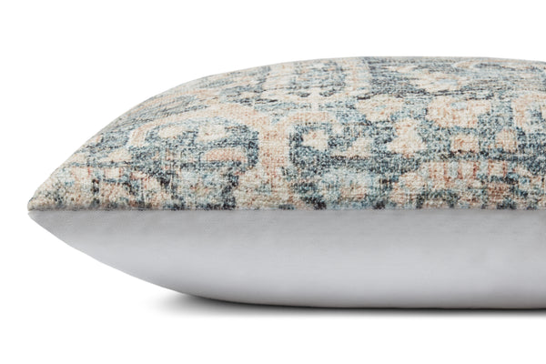 Amber Lewis x Loloi PAL0013 Ocean / Clay 13" x 21" Cover w/Poly Pillow