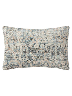 Amber Lewis x Loloi PAL0013 Ocean / Clay 13" x 21" Cover w/Poly Pillow