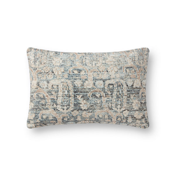 Amber Lewis x Loloi PAL0013 Ocean / Clay 13" x 21" Cover w/Down Pillow