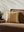 Amber Lewis x Loloi Elowen PAL0039 Gold 18'' x 18'' Cover w/Poly Pillow