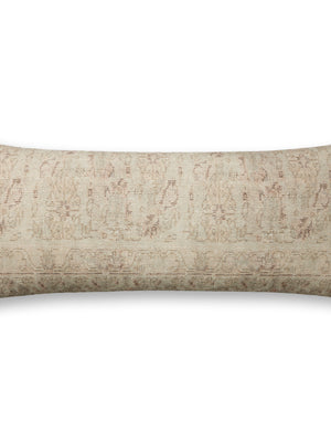 Amber Lewis x Loloi Celestia PAL0041 Natural / Wine 13'' x 35'' Cover w/Poly Pillow
