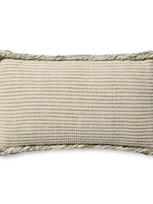 Amber Lewis x Loloi Oroville Natural / Olive 13'' x 21'' Cover w/Poly Pillow