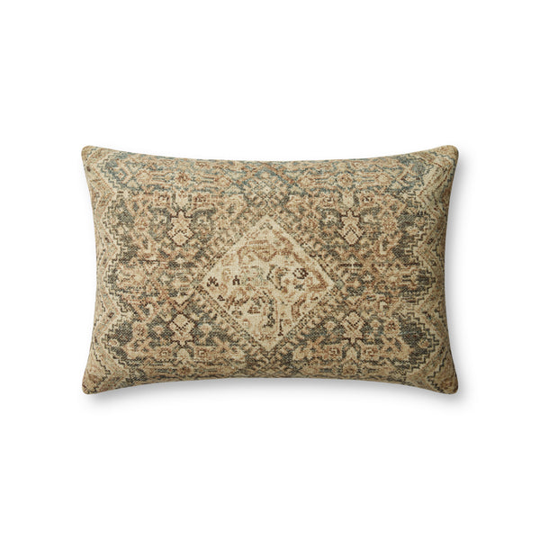 Angela Rose x Loloi Midnight Slate / Sand 13'' x 21'' Cover w/Poly Pillow