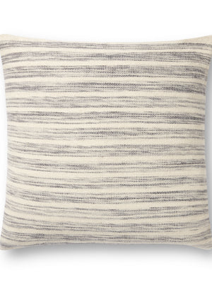 Amber Lewis x Loloi Marielle Ivory / Stone 22'' x 22'' Cover Only Pillow