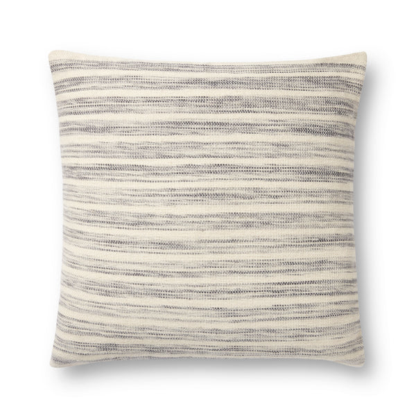 Amber Lewis x Loloi Marielle Ivory / Stone 22'' x 22'' Cover Only Pillow