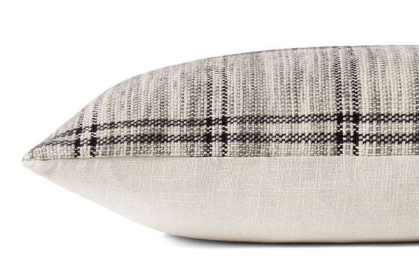 Amber Lewis x Loloi Dalia Ivory / Granite 22'' x 22'' Cover Only Pillow