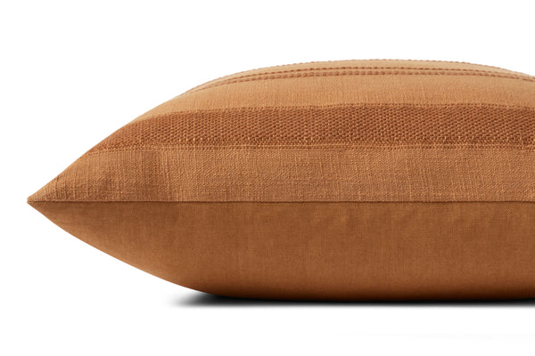 Angela Rose x Loloi Mia Rust 18'' x 18'' Cover w/Poly Pillow