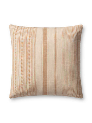 Angela Rose x Loloi Celina PAR0015 Ivory / Wheat 18'' x 18'' Cover w/Poly Pillow