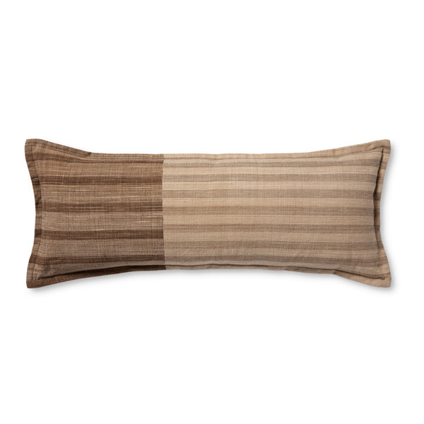 Amber Lewis x Loloi Vespera Brown / Multi 13'' x 35'' Cover w/Poly Pillow