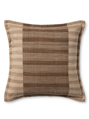 Amber Lewis x Loloi Vespera Brown / Multi 18'' x 18'' Cover w/Poly Pillow