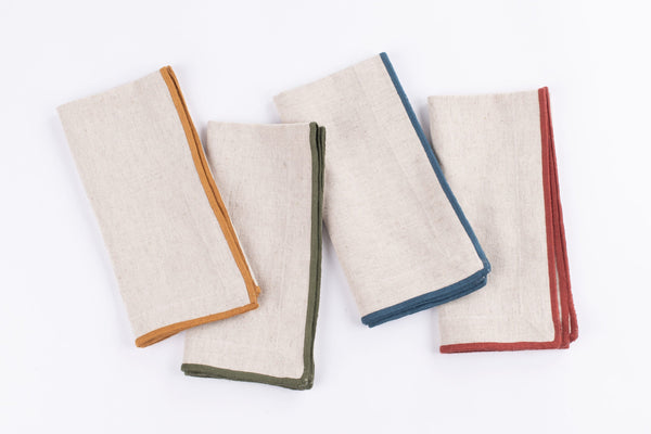 Thread Wrapped Napkins- set of 4