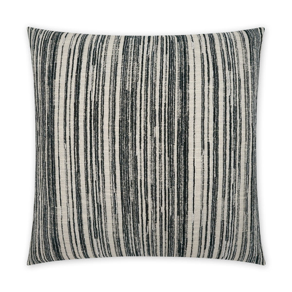 Salt and Pepper Striped Pillow