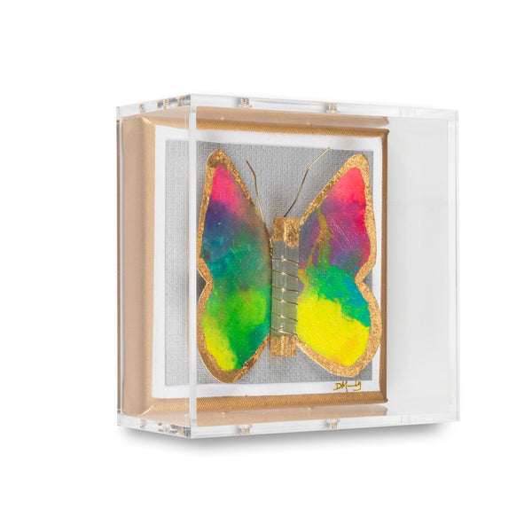 Happy Rainbow Butterfly by Dana Manly