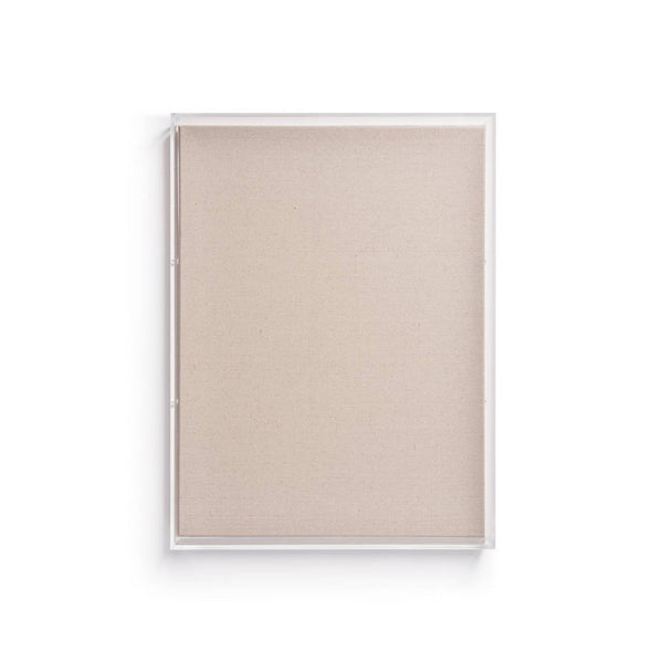 Modern Acrylic Shadowbox with Linen Canvas - UV Grade