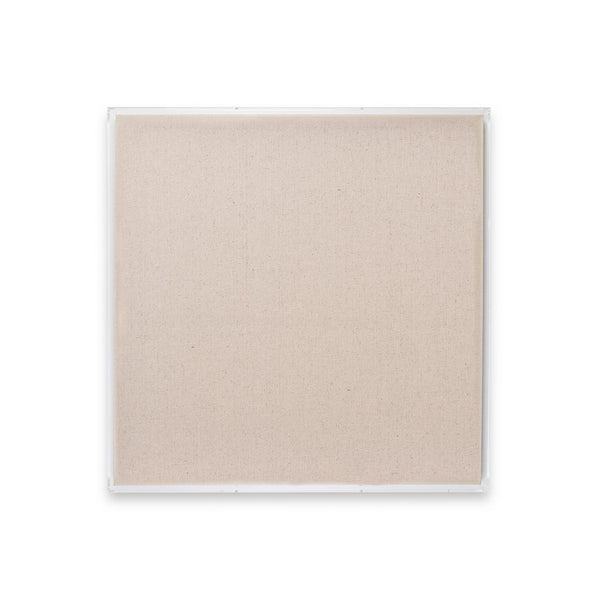 Modern Acrylic Shadowbox with Linen Canvas - UV Grade