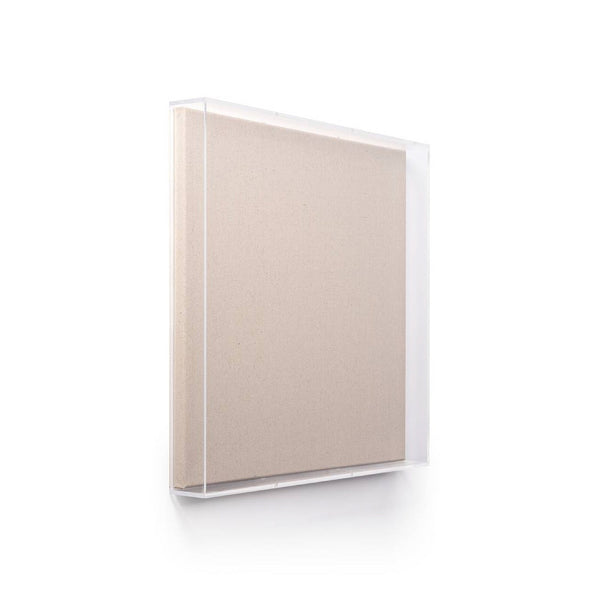 Modern Acrylic Shadowbox with Linen Canvas - UV Grade