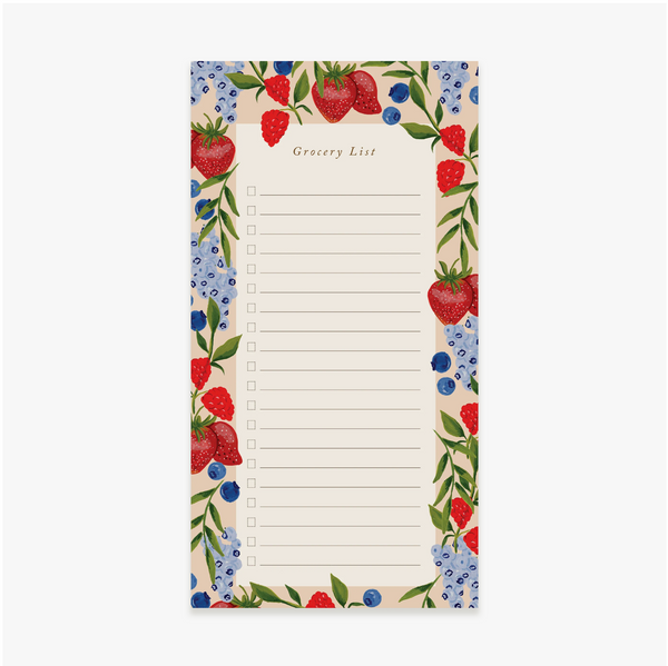 Berry Grocery Notepad