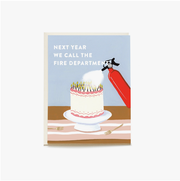 Fire Extinguisher Birthday Card