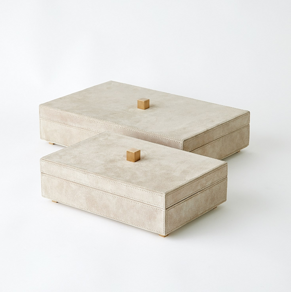 Parchment Suede Box