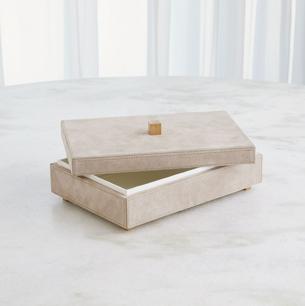 Parchment Suede Box