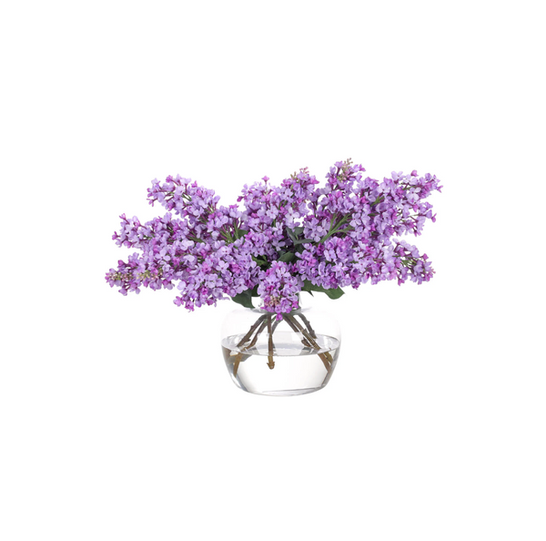 Purple Lilac in Glass