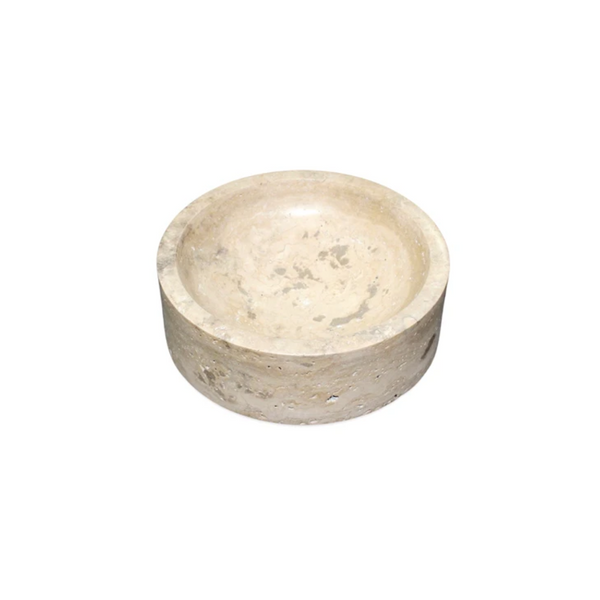 Travertine Chip Bowl