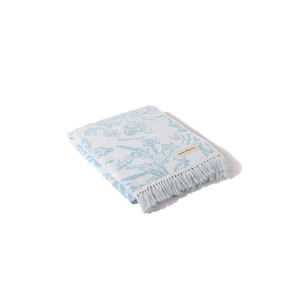 The Beach Towel / Hanalei Bay Blue Jacquard