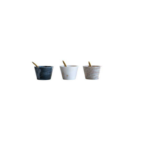 Marble Bowl with Spoon