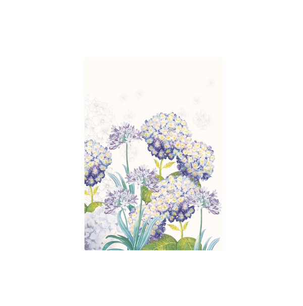 Jardin D'Hortensias Bleu Kitchen Towel