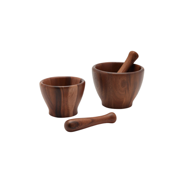 Tashi Acacia Mortar and Pestle