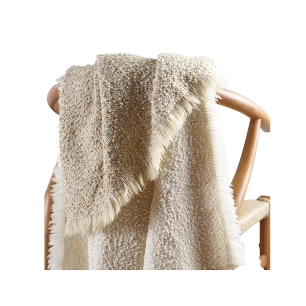 Arabella Stripe Boucle Throw