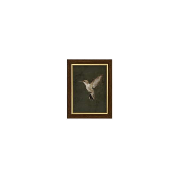 Hummingbird on Green