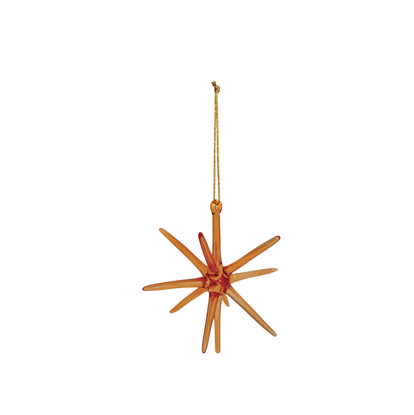 Handmade Glass Star Ornament