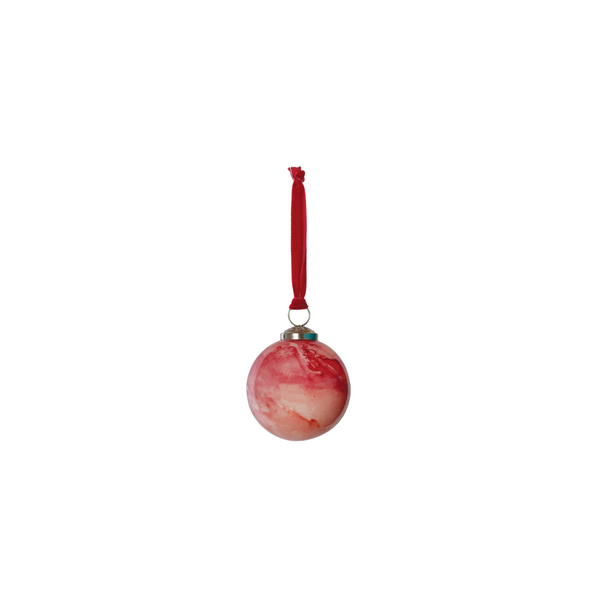 Marbled Glass Ornament