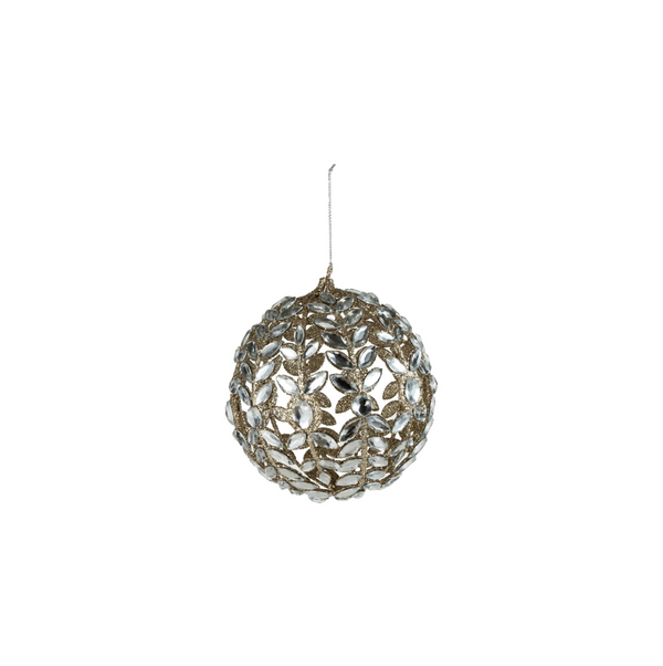 Jewel-Studded Metal Ornament