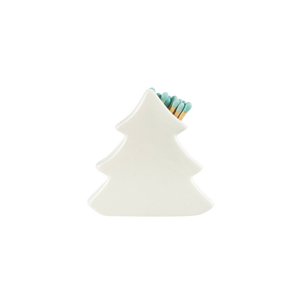 Stoneware Tree Match Holder