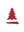 Red Ceramic Tree Shaped Plate