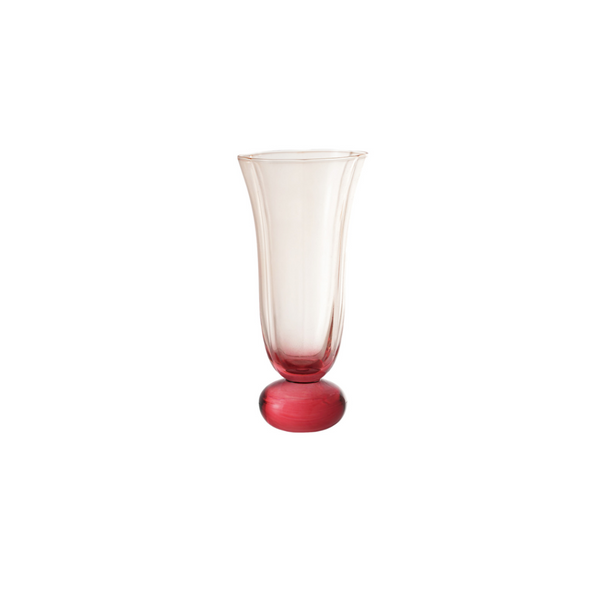 Blown Fluted Drinking Glass