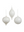 White Striped Ornaments
