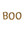 BOO Mantel Letters